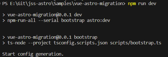 Ensure the Astro project works in all modes