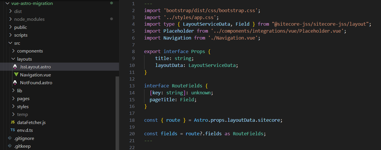 Switch layout or placeholder 1