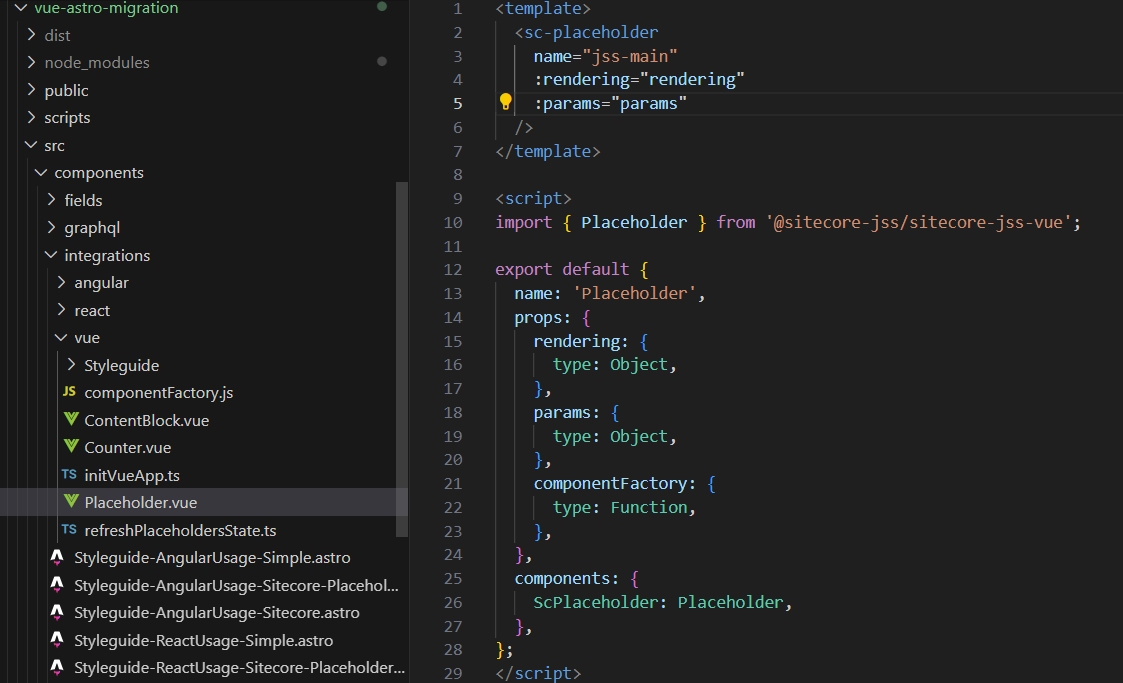 Switch layout or placeholder 2